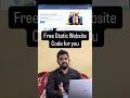 Free static website code for you if you are a freelancer or business owner or student