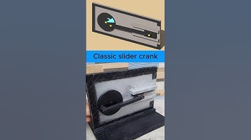 Classic slider crank mechanism #shorts #animation #howitworks #engineering #machine #solidworks