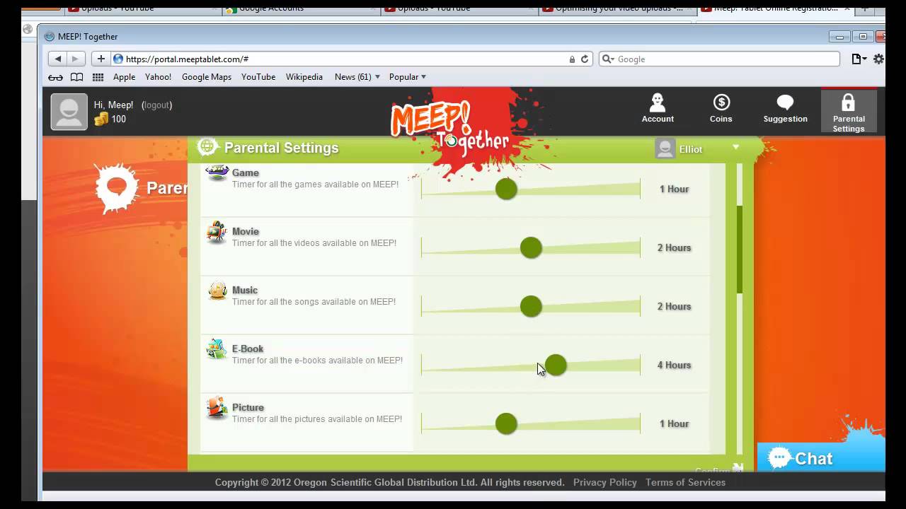 Meep! Tablet Parental Controls Demo 