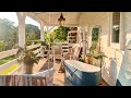 Spring porch makeover  porch decorating ideas  spring decor  thrifted decor  natural decor