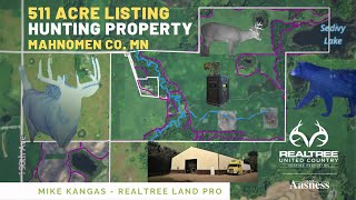 SOLD! Minnesota Hunting Paradise - 511 Acres! Over a mile of a river, multiple duck ponds, and lake.