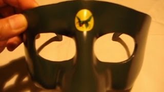 How to make the Green Hornet Mask with PVC - Como hacer una mascara del Avispon Verde con PVC