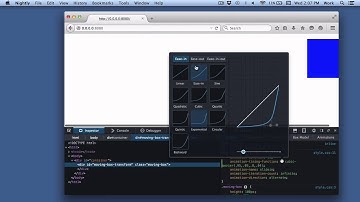 Firefox Developer Tools: presets in the cubic Bézier editor