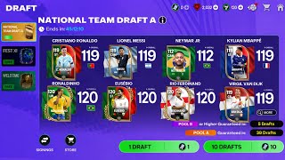 FREE MESSI, RONALDO & NEYMAR DRAFT!! 120 OVR RONALDINHO THE WORLD GAME EVENT FC MOBILE 26!