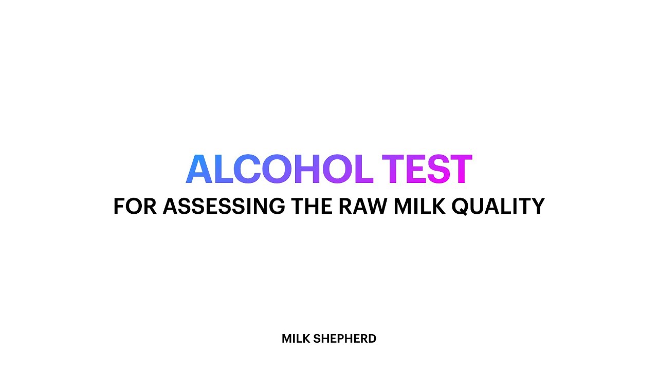 Alcohol Test | Quality Analysis Of Milk | Milk Shepherd