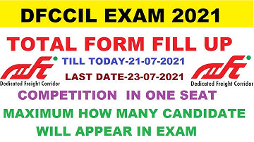 DFCCIL TOTAL FORM FILL UP | DFCCIL EXAM 2021 | DFCCIL CLASSES | DFCCIL junior executive executive