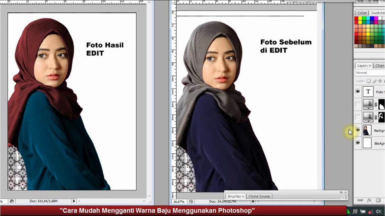 Cara Mudah Mengganti Warna  Baju Dengan Photoshop YouTube