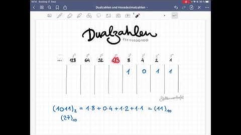 (IF 8) Dualzahlen und Hexadezimalzahlen