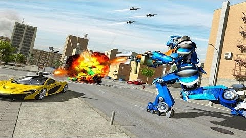 Police Car Helicopter Robot Transformation Simulator | Robot Games | Android Gameplay | Robot Games