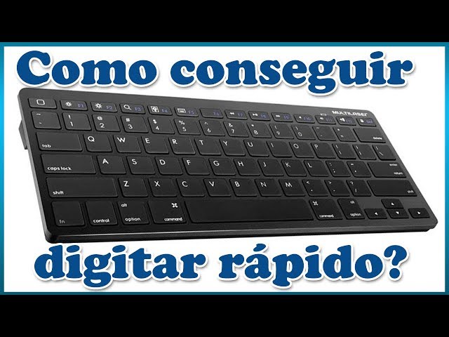 Aprender a digitar rápido no teclado com todos dedos