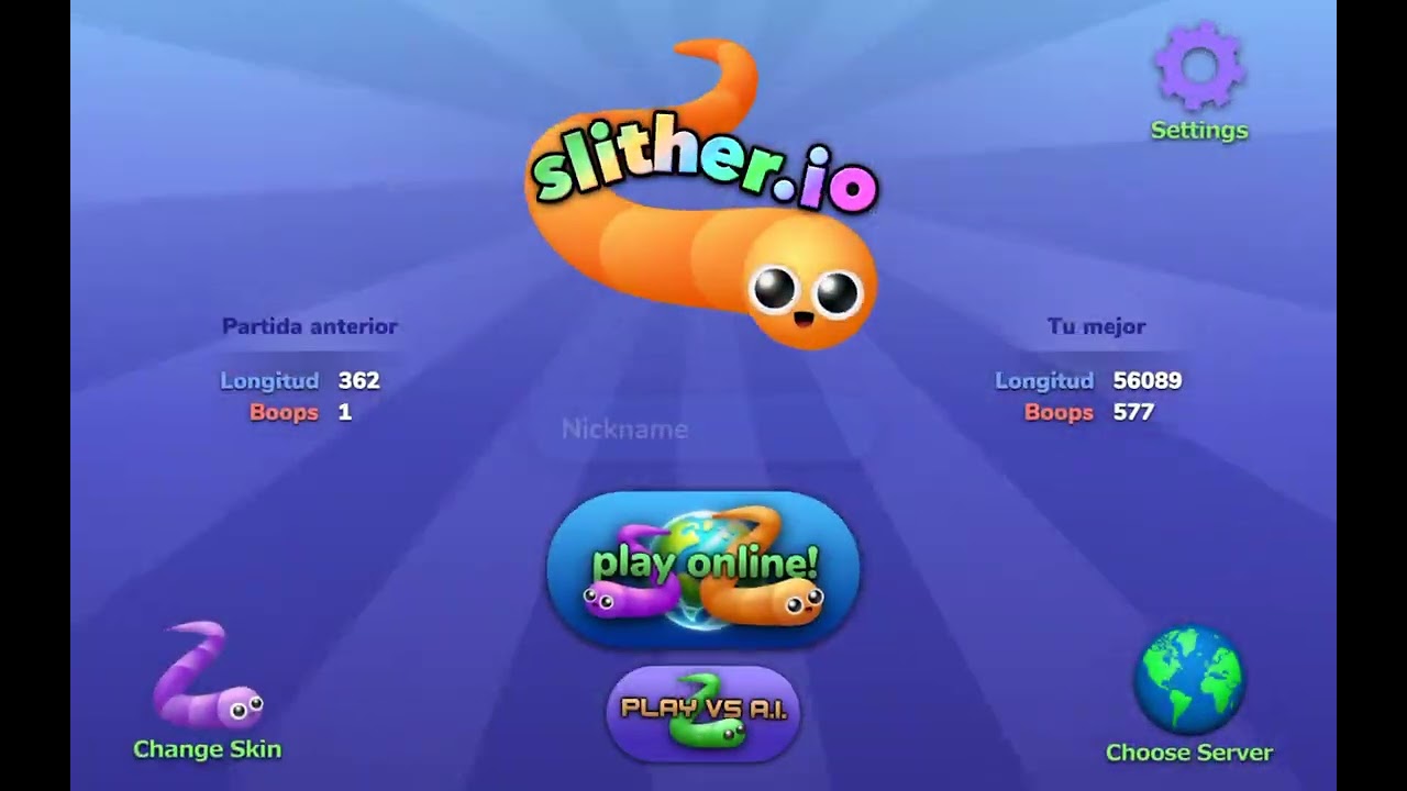 Jugando a slither.io #4