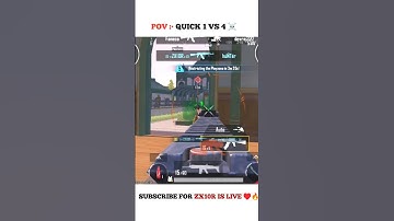 Insane 1v4 Clutch in Seconds! 😱💥 | BGMI Beast Mode ON! 🔫 #Shorts