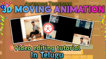 Awesome Trending 3D Moving Animation Video Editing tutorial | Kinemaster Video Editing Tutorial