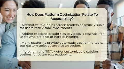 How Does Platform Optimization Relate To Accessibility? - Everyday-Networking