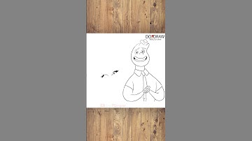 how to draw Ember , Wade from Elemental step by step #drawing #tutorial #dodraw