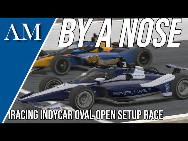 WINNING AN OVAL RACE AT INDY! iRacing Indycar Open Setup Highlights class=