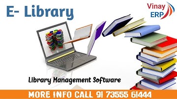 E- Library Library Management ERP Software For Book Issue/ Receive, Library Card, Pending Books Etc.