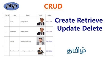 CRUD  in php tamil | Insert update delete record in php tamil | how to upload image