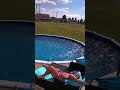 WATCH: Pool floats GO FLYING as dust devil strikes #shorts