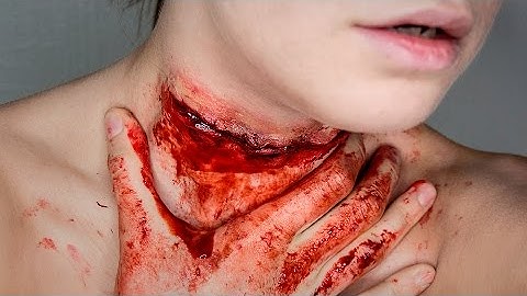 TRIGGER WARNING: SLIT THROAT makeup tutorial