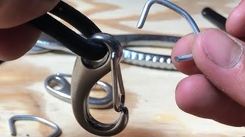 DIY bungee cords with stainless steel carabiners