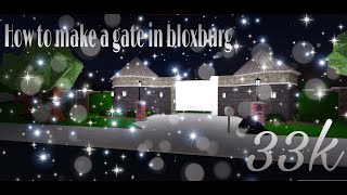 How to make a gate in bloxburg||Dxstinyplayz