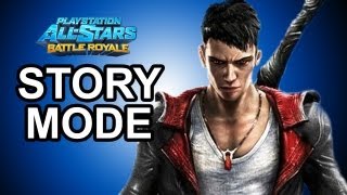 Playstation All Stars Battle Royale - Dante Story Mode Walkthrough!!