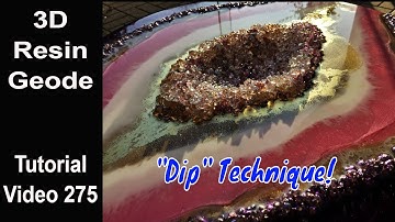 Resin Geode Wall Art/ full tutorial/ 3D Effect