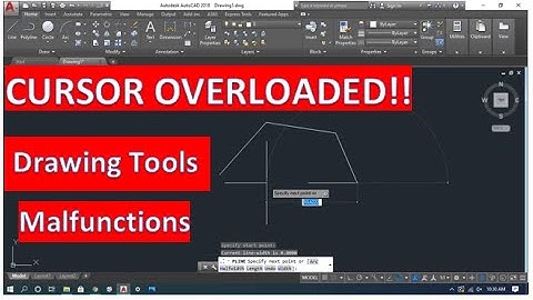 How to Solve AutoCAD Drawing Tools / Overloaded Cursor errors 🔥🔥