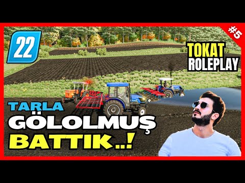 KAZAYAĞI İLE TARLA SÜRMEYE GİTTİK | TRAKTÖRLER BATTI | FS22 GERÇEK HAYAT | MEDRP TOKAT 5.BÖLÜM