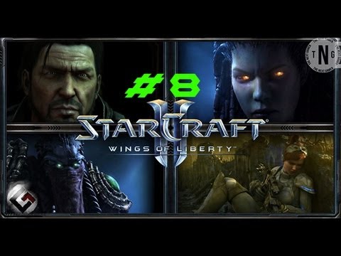 Starcraft 2 Wings of Liberty: Walkthrough [HD] - Part8: The Evacuation [Hard Achievements]