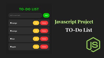 Create To-Do List App Using HTML, CSS & JavaScript | Beginner JavaScript Project