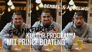 Prince Boateng testet Ebbelwoi | Eintracht Frankfurt