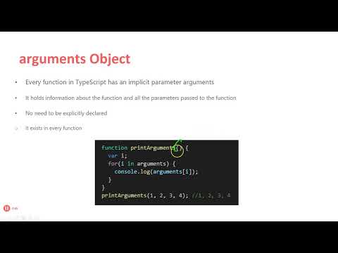 31 The arguments Object
