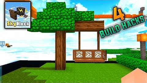 4 build hacks for sky block ||Blockman Go||