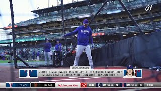 Jonah Heim Activated from 10-Day I.L. | Rangers Live