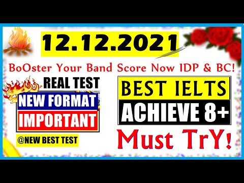 IELTS LISTENING PRACTICE TEST 2021 WITH ANSWERS | 12.12.2021