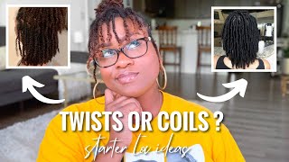 TWO STRAND TWISTS OR COMB COILS STARTER LOCS?! | WAYS TO START LOCS | STARTER LOCS