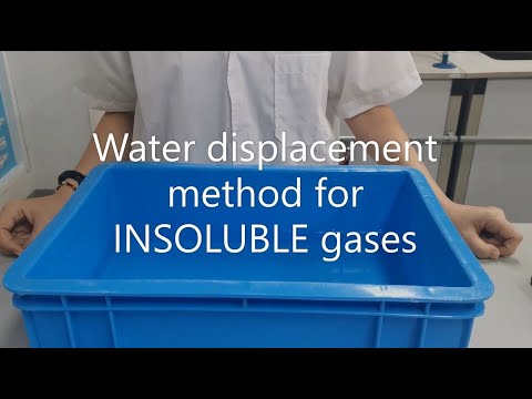 Gas collection using water displacement method