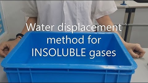 Gas collection using water displacement method