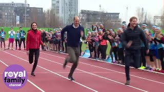 Duchess Kate takes on Prince Harry and William in Royal relay