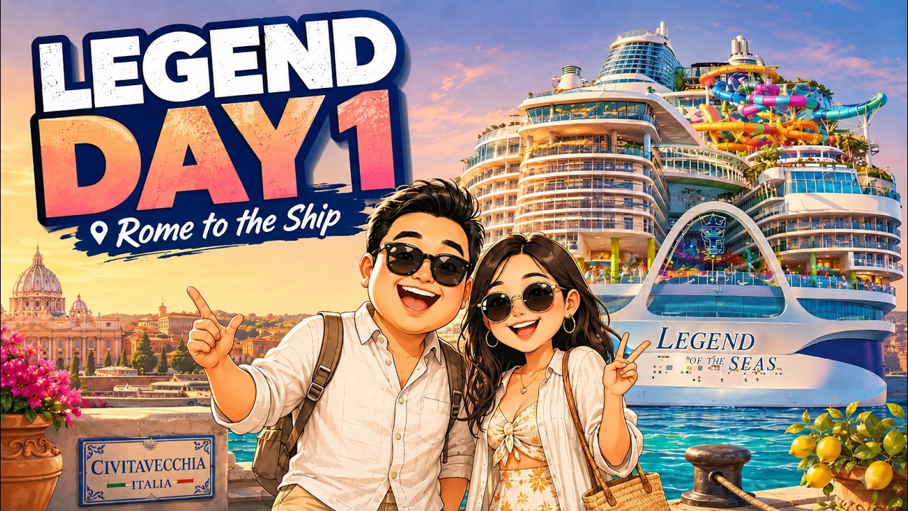 We Boarded Legend of the Seas! Our Mediterranean Cruise Adventure Begins
