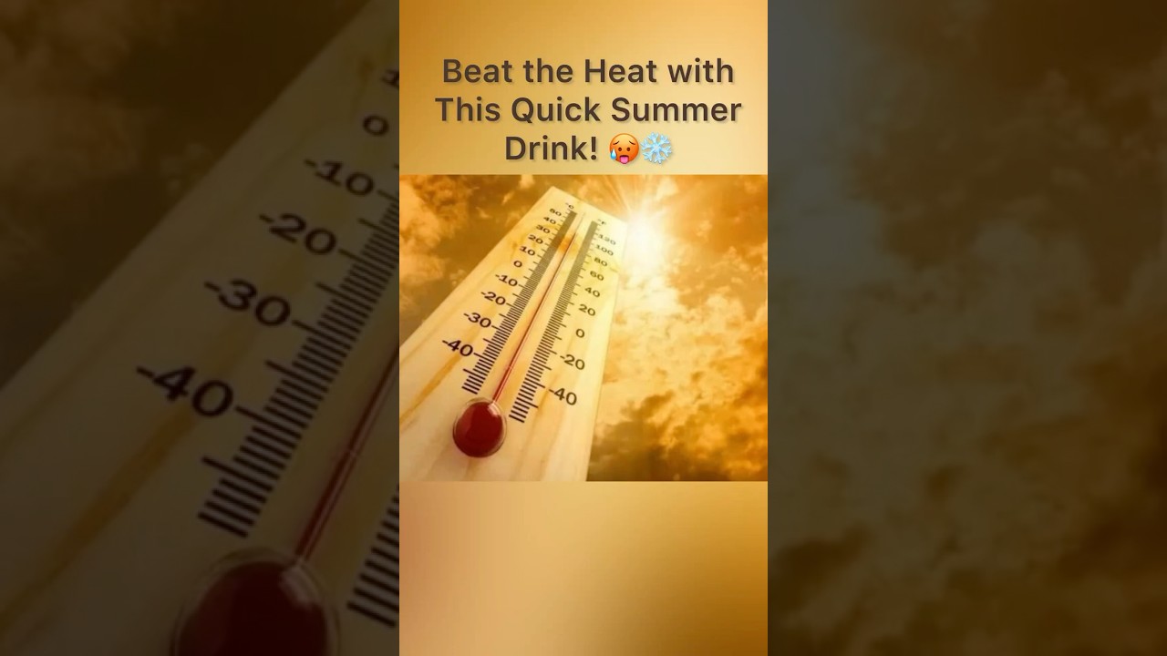 Healthy Summer Drink! 🥵❄️ | 1-Min Cooldown Recipe 🍋