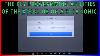 Walkthrough of the Key Programming ability of the Xtool D8BT pulling pin codes and passwords.