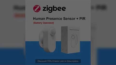 Zigbee Human Presence Detector,Luminance/Distance Detection,  Smart PIR Motion Sensor 24G Support Zi