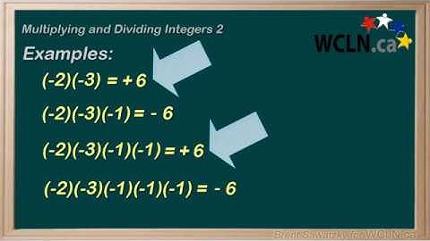WCLN - Math - Multiplying & Dividing Integers 2/2