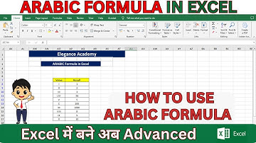 How to use ARABIC Formula in Excel🔥 #excel #msexcel #eleganceacademy #arabic