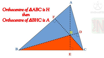 Orthocentre of ABC is H then Orthocentre of BHC is A