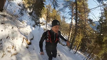 Insta360 one r - Running on snowy trails