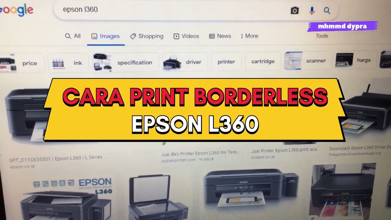 CARA PRINT BORDERLESS TANPA GARIS TEPI DENGAN PRINTER EPSON L360 CARA PRINT BORDERLESS TANPA GARIS TEPI DENGAN PRINTER EPSON L360